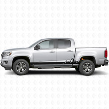 Bandes en vinyle pour porte et bas de caisse Mountain Range pour Chevrolet Colorado 2e génération 2015-2022_2