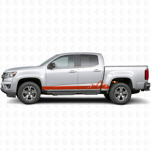 Bandes en vinyle pour porte et bas de caisse Mountain Range pour Chevrolet Colorado 2e génération 2015-2022_4