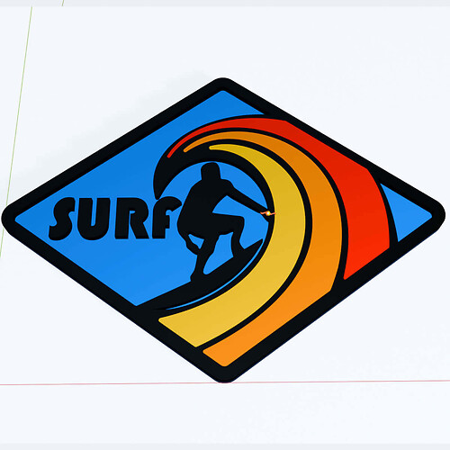 Badges Fender Badges de surf surfing Edition Tailgate 3D
 1