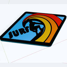 Badges Fender Badges de surf surfing Edition Tailgate 3D
 2