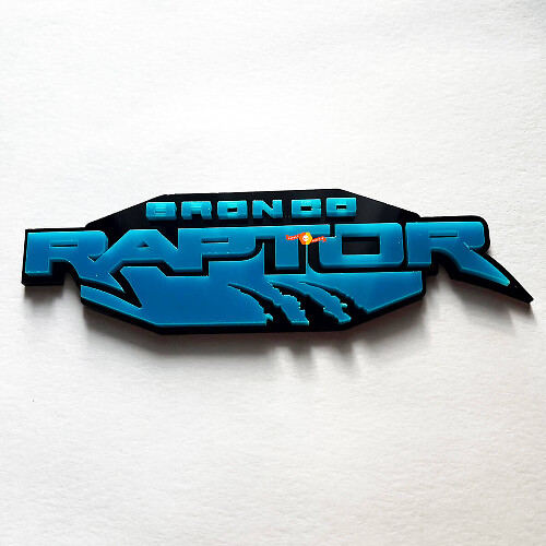 Écusson d'aile Bronco Raptor Edition - Emblème de hayon - Badge 3D 3
