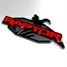 Badge d'aile 3D Raptor Power Truck Edition Écusson de hayon_2