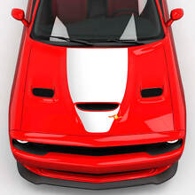 Hood Wrap Central Hemi Hood Blackout Vinyl Decal Sticker pour Dodge Challenger
 2