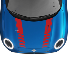 Hood Racing Stripes Rally Decal Graphics Sticker pour Mini Cooper S
 3
