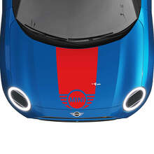 Capot MINI Bande Centrale de Course Autocollant de Décalcomanie Rallye pour MINI Cooper
 3