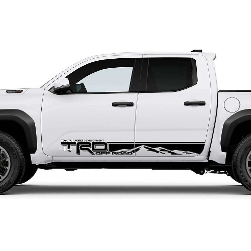 Autocollants de décalcomanies bande montagne TRD off Road pour panneau latéral de bas de caisse Toyota Tacoma 4e génération