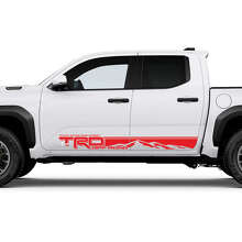 Autocollants de décalcomanies bande montagne TRD off Road pour panneau latéral de bas de caisse Toyota Tacoma 4e génération 3