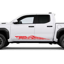 Décalcomanies Autocollants de Bas de Porte Latéral TRD Off Road Mountains pour Toyota Tacoma 4e Génération 2