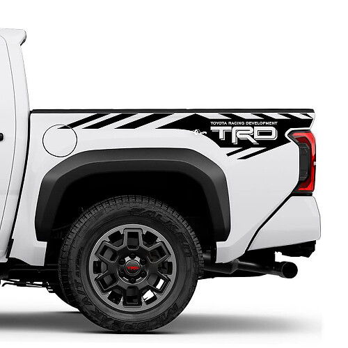 Autocollant vinyle style TRD pour les panneaux latéraux de Toyota Tacoma