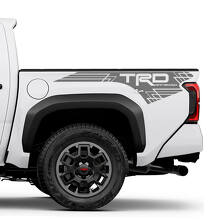 Autocollant en vinyle de style géométrique TRD Off Road pour les côtés de benne Toyota Tacoma_2