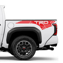 Autocollant en vinyle de style géométrique TRD Off Road pour les côtés de benne Toyota Tacoma_3