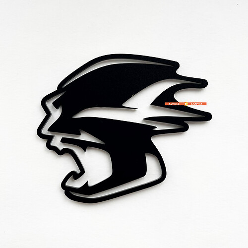 Banshee Insigne de badge 3D Fender Tailgate Emblem Front Badge Fit Dodge Charger Daytona SRT 2
