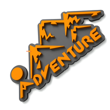 Badge personnalisé 3D Adventure Mountains Badge d'aile Emblème de hayon Badge de calandre avant 2