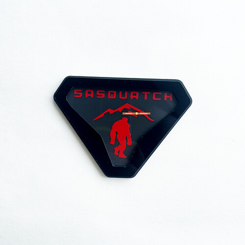 Sasquatch Yeti Bigfoot Fender Badges Tailgate Emblem 3D Badge
 1
