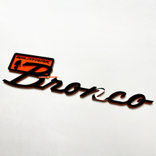 Brronco Wildtrak Fender Badges Tailgate Emblem 3D Badge Black vs Orange
 3