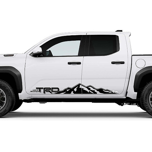 TRD Off Road Side Mountains Rocker Panneer Stickers Stickers for Toyota Tacoma

