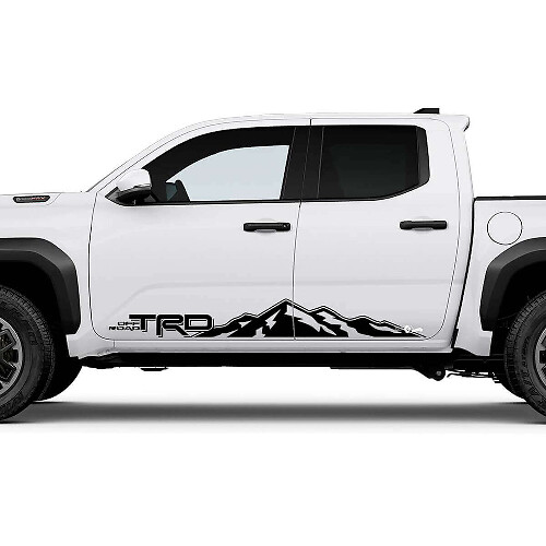 TRD Off Road Side Mountains Rocker Panneer Stickers Stickers for Toyota Tacoma
