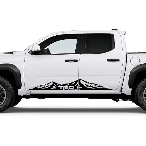 Décalcomanies Autocollants de Bas de Caisse TRD Off Road Side Mountains 2 pour Toyota Tacoma