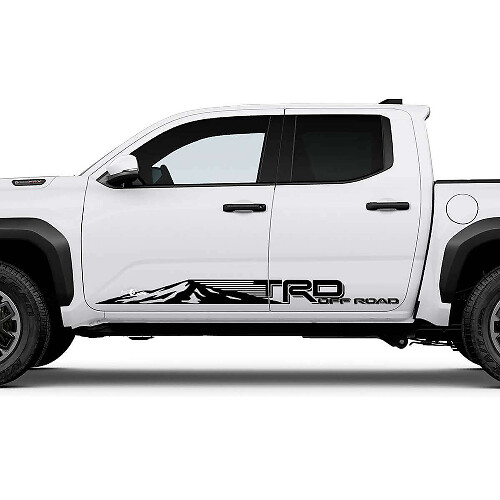 Autocollants bandes montagnes TRD Off Road pour bas de caisse latéral Toyota Tacoma