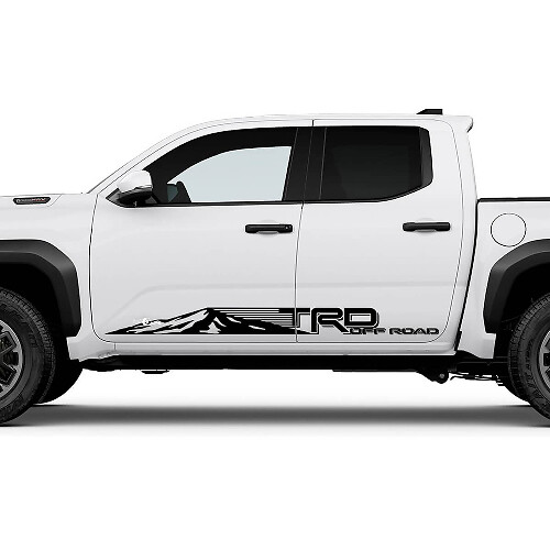 Trd Off Road Us Side Mountains Rocker Panneer Stickers Stickers for Toyota Tacoma 2
 1