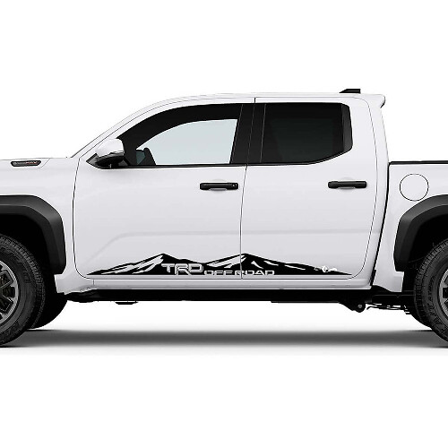 Trd Off Road Us Side Mountains Rocker Panneer Stickers Stickers for Toyota Tacoma 2
