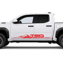 Autocollants Déco Bas de Caisse TRD Off Road Side Mountains 3 pour Toyota Tacoma 3