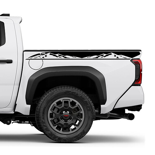 Stickers de camions de chevet des montagnes pour Toyota Tacoma 4e génération
