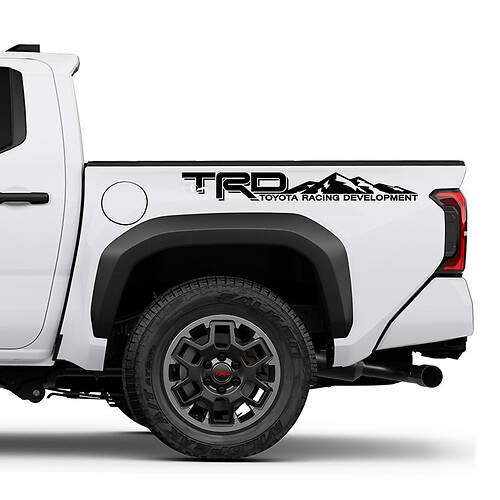 Stickers de camions de chevet des montagnes pour Toyota Tacoma 4e génération
