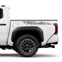 Décalcomanies autocollantes TRD Off Road Mountains pour les côtés de lit de camion Toyota Tacoma
 2