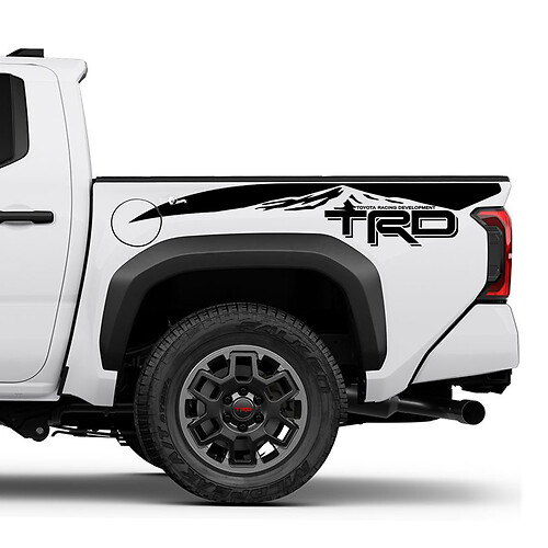 TRD OFF Road Mountains Deside Truck Decs Stickers pour Toyota Tacoma 2
