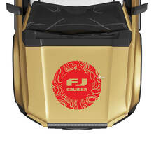 Autocollant de capot Wrap Carte topographique pour Toyota FJ Cruiser
 3