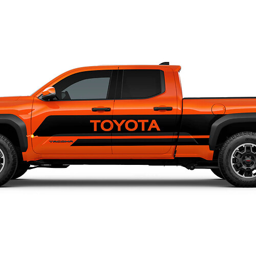 Doors Side Stripe Trump Tamis Stickers pour Toyota Tacoma

