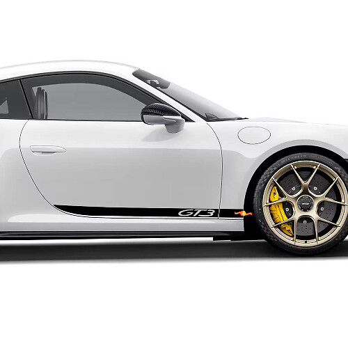 Side 911 GT3 Stripes Stripes Kit Sticker Sticker pour Porsche 911 GT3
