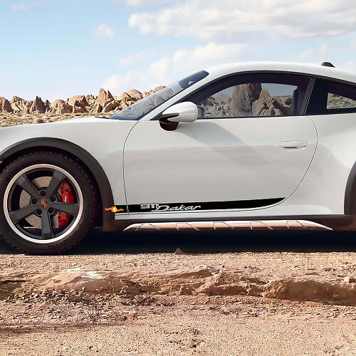 Side 911 Dakar Doors Stripes Kit Sticker Sticker pour Porsche 911 Dakar
