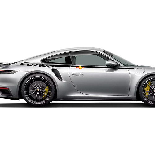 Side 911 Turbo 50 ans Stripes de portes Kit Sticker Sticker pour Porsche 911
 1