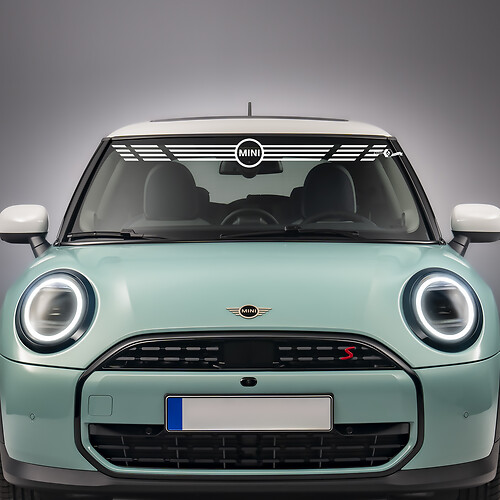 Éclat de parcoscillame à rayures en vinyle Autocollant pour Mini Cooper
