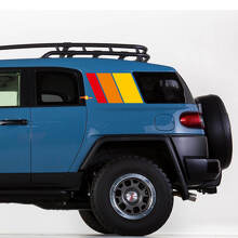 Kit de décalcomanies en vinyle à rayures style héritage pour capot et côtés pour Toyota FJ Cruiser_2