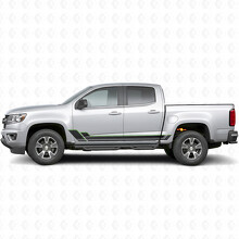Bandes vinyle angulaires pour contour de porte et panneau de bas de caisse pour Chevrolet Colorado 2e génération 2015-2022_4