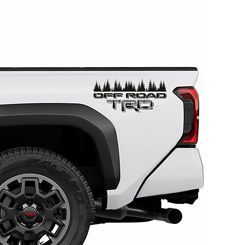 TRD HORS ROAD DOORS SIDE TIDIDE TRESS DÉCALAGES TRICH Stickers pour Toyota Tacoma 4e génération
