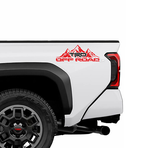 Autocollants de style tout-terrain TRD pour bas de caisse de camion Toyota Tacoma 4e génération