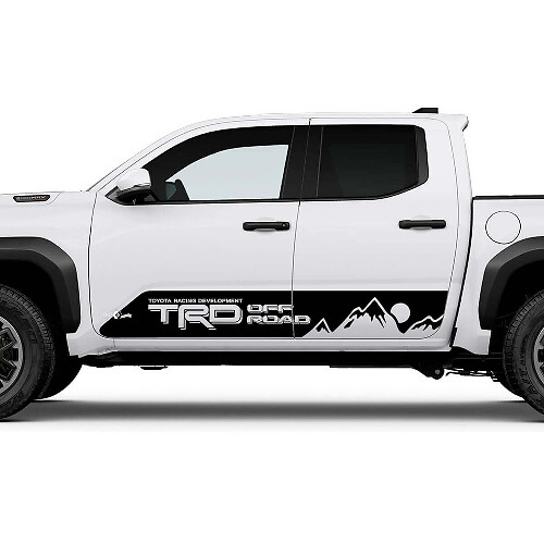 TRD OFF ROAD côté montagnes Sun Rocker Panneer Stickers Stickers for Toyota Tacoma
