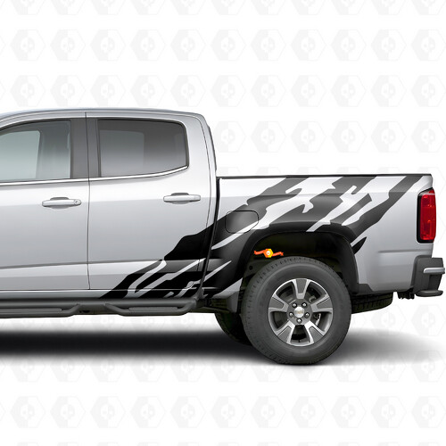 Bandes en vinyle dentelées pour porte et flanc de caisse pour Chevrolet Colorado 2e génération 2015-2022