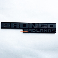 Badges Fender Tailgate Emblem 3d Badge noir vs gris pour Bronco Badlands
 2