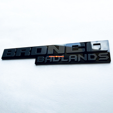 Badges Fender Tailgate Emblem 3d Badge noir vs gris pour Bronco Badlands
 3