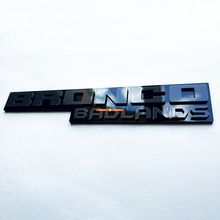 Badges Fender Tailgate Emblem 3d Badge noir vs gris pour Bronco Badlands
 4