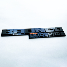 Badges Fender Tailgate Emblem 3d Badge noir vs gris pour Bronco Badlands
 5