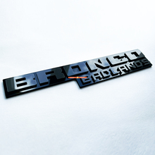 Badges Fender Tailgate Emblem 3d Badge noir vs gris pour Bronco Badlands
 7