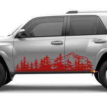 Montagnes Arbres Portes latérales Panneau autocollants pour Toyota 4Runner
 2