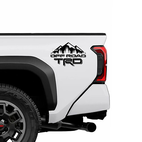 Autocollants vinyle TRD Off Road Mountain pour panneau latéral de camionnettes Toyota