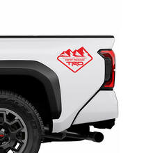 Autocollants Décoratifs TRD Off Road Mountains BedSide Side 3 pour Camions Toyota 3